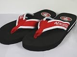 San Francisco 49ers NFL Contoured Flip Flop Sandals