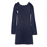 Tartine et Chocolat - Robe en Laine de Jersey Bleu Marine - Fille