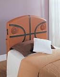 Full Size Headboard with Built-In Speakers in Basketball Design