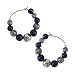 Lapis and Silver Hoop Earrings