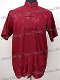Ancient Chinese Royal Kung Fu Shirt Burgundy Available Sizes: L, XL