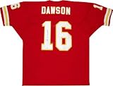 Len Dawson Autographed Red Custom Jersey