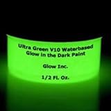 Ultra Green V10 Glow in the Dark Paint 1/2Oz