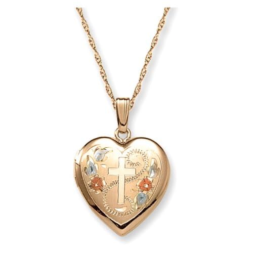 14k White Gold Engraved Cross Heart Locket, 18" Review | Lockets 14k White Gold Engraved Cross Heart Locket, 18" Review | Lockets