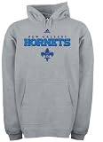 New Orleans Hornets Grey adidas True Fleece Hooded Sweatshirt