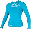 Rip Curl Womens Classic Cindy Warhol Long Sleeve Rash Guard (Aqua, 10)