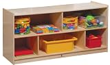 24 High Single Toddler 2-Shelf Mobile Storage (Ready To Assemble)