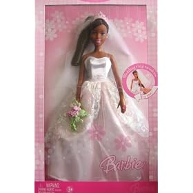Every Girl's Dream Black Barbie Bride Doll with Twinkling Wedding Ring by Every Girl's Dream Barbie