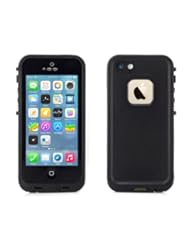 CE: Alienwork Case for iPhone 5/5S Water Resistant Bumper Cover Four Proofs Plastic black AP533-01 - Alienwork