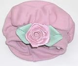 Knit Hat With Rose Pink