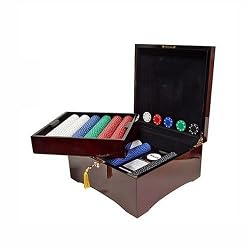 Trademark Poker 750-pc. Chip Set with Mahogany Case