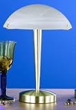 Trio 5925011-08 Touch-Me Tischleuchte mit Alabasterglasschirm messing matt