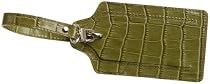 Abas Classic Croco Luggage Tag,Olive,one size