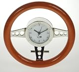 Large Steering Wheel Clock 15cm Diam Light
