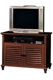 Savannah Louvered Tv Stand Standard Walnut