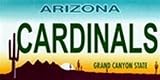 Arizona State Background License Plates - Cardinals Plate Tag Tags auto vehicle car front