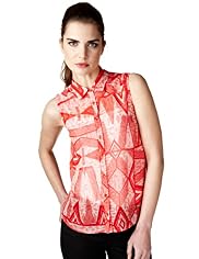 Limited Collection Geometric Print Blouse