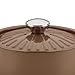 Rachael Ray Cucina Nonstick Dish/Casserole Pan with Lid, 4.5 Quart, Mushroom Brown