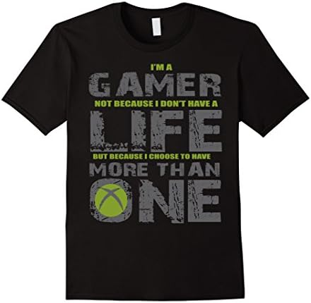 Men's Gamer Life 2-Sided Gaming T-Shirt XL Black