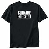 T-Shirt Black  Suriname Negative  Country