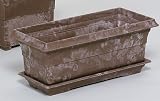 YPMA 1658.71 Balkon-Kübel Classic 58x27x22 cm lava,Balkonkasten Classic