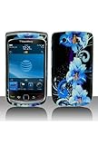 BlackBerry Torch 9800 Graphic Case - Blue Flower