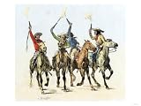 Rowdy Cow-Punchers Firing their Guns in the Air Giclee Poster Print, 18x24