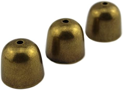 PendantScarf Antique Bronze Tone Plastic Jewelry End Bead Caps (Pack of 50)