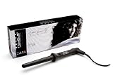 Royale Infinite 25-18mm (1″ to 3/4″) Black Tourmaline Clipless Curling Iron / Wand Dual Voltage 110v-220v