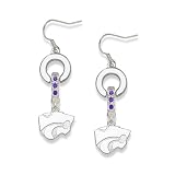 NCAA Kansas State Wildcats LogoArt MVP Earrings