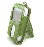 Koo Creative Zen Vision M 30Gb High Grade Leather (Green) Case W/ Video Viewing Kickstand Belt Clip ~ By PCMicroStore