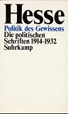 Politik des Gewissens, 2 Bde.