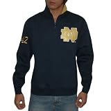 Mens NCAA Notre Dame Fighting Irish Athletic Warm Pullover / Sweatshirt Jacket - Royal Blue