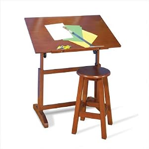 Studio Designs Creative Table and Stool Set walnut table & stool