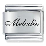 Name Melodie Italian Charms Bracelet Link