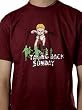 TAKING BACK SUNDAY - Baby - Maroon T-shirt