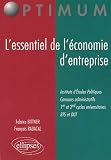 L'essentiel de l'�conomie d'entreprise