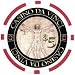 Roll of 25 Leonardo Da Vinci Masterworks 11.5 gram Red $5 Denominated Clay Composite Poker Chips