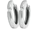 Diamond Huggie Hoop Earrings in 14K White Gold