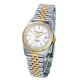 Charles Hubert Paris - Mens Premium Two-tone 14kt Gold-plated Traditional Watch w Date and... by Charles-Hubert, Paris