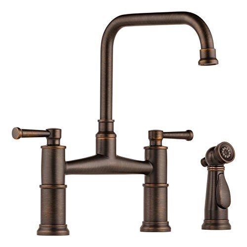 Brizo 62525lf Rb Venetian Bronze Artesso Two Handle Bridge Kitchen