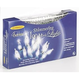 CELEBRATIONS LIGHTING V8224112 TWINKLE LIGHTS 100 CLEAR BULBS