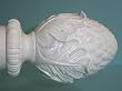 Oakleaf Finial in White finish for a 2" dowel rod - 1/pack [CAPITOL CITY LUMBER]