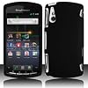 Black Hard Plastic Rubberized Case Cover for Sony Ericsson Xperia Play