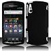 Black Hard Plastic Rubberized Case Cover for Sony Ericsson Xperia Play