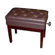 Cameron & Sons CS-12 MAHP Deluxe Adjustable Piano Bench (Polished Mahogany)