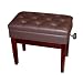 Cameron & Sons CS-12 MAHP Deluxe Adjustable Piano Bench (Polished Mahogany)