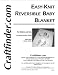 Easy-Knit Reversible Baby Blanket Pattern