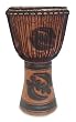 Wood djembe drum, 'God is Supreme' Wood djembe drum, 'God is Supreme'