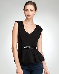 Peplum V-Neck Top